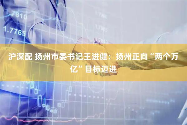沪深配 扬州市委书记王进健：扬州正向“两个万亿”目标迈进